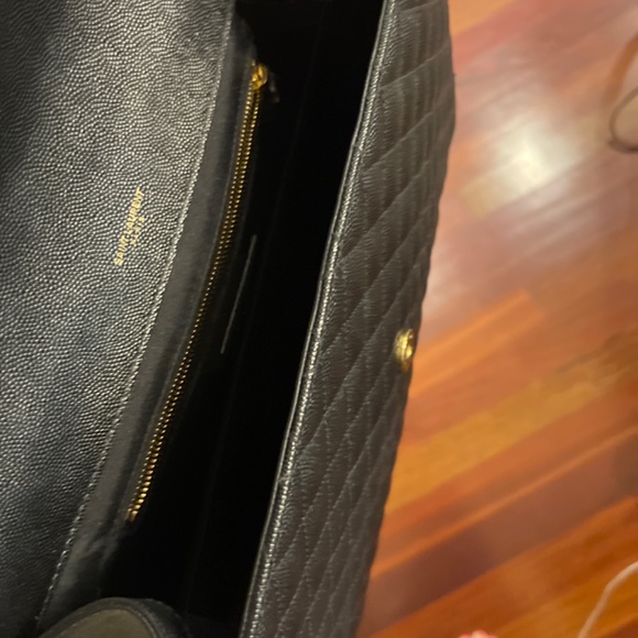 YSL ENVELOPE LARGE BAG IN MIX MATELASSÉ GRAIN DE POUDRE EMBOSSED LEATHER - Picture 15 of 15